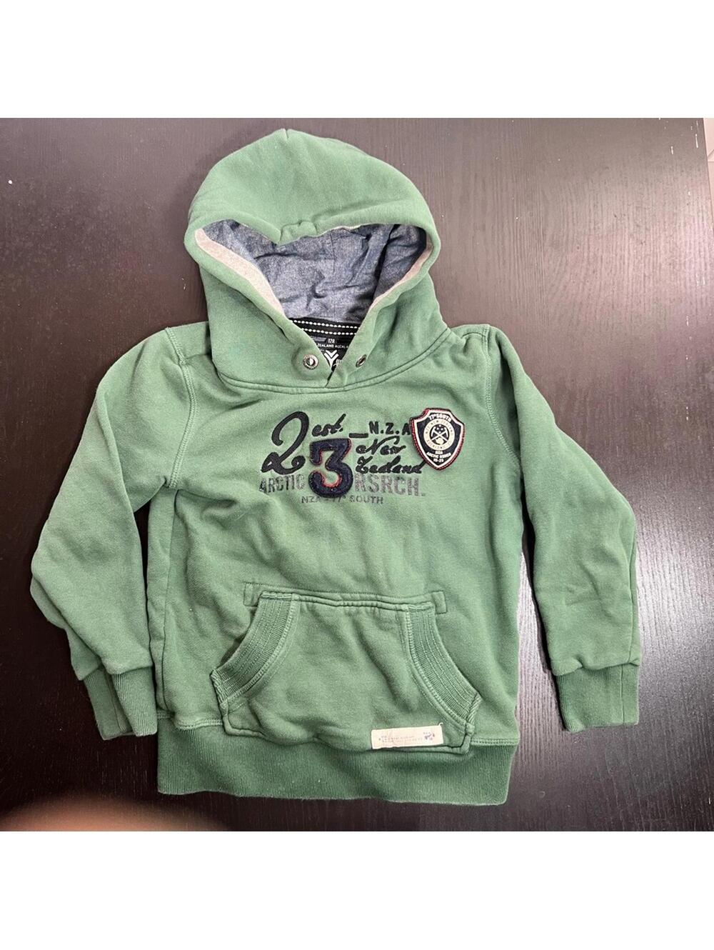 Green NZA Hoodie with Kangaroo Pocket